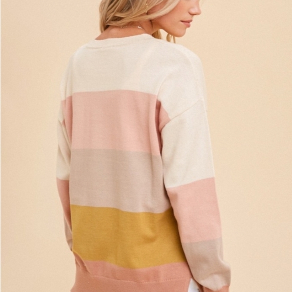 Hem & Thread Colorblock Sweater - Picture 2 of 7